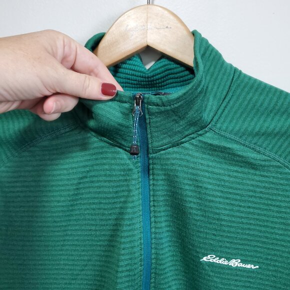 EDDIE BAUER First Ascent High Route Grid 1/4 Zip Top Shirt Mid-Layer Men's Large - Picture 2 of 12